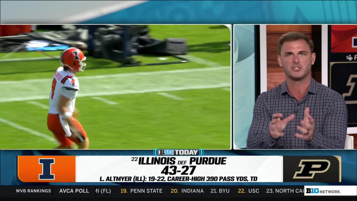 Could Luke Altmyer be the greatest QB in Illinois Football history? Jake Butt kicks off the conversation 👇 #B1GToday