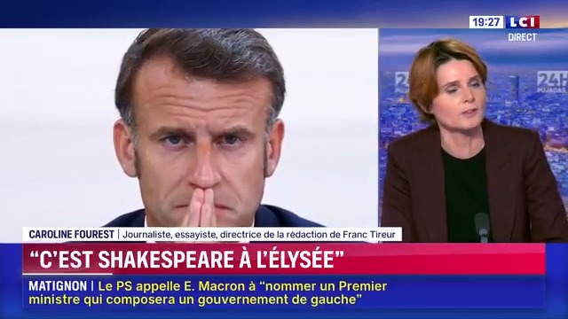 ▶️#Politique - "C'est Shakespeare à l'Elysée" : “On a conscience qu’on vit une période de grande déstabilisation, nous n’avons pas que des amis à l’extérieur, beaucoup rêvent de nous déstabiliser, on n’a pas besoin d'abîmer la fonction présidentielle.” Caroline Fourest