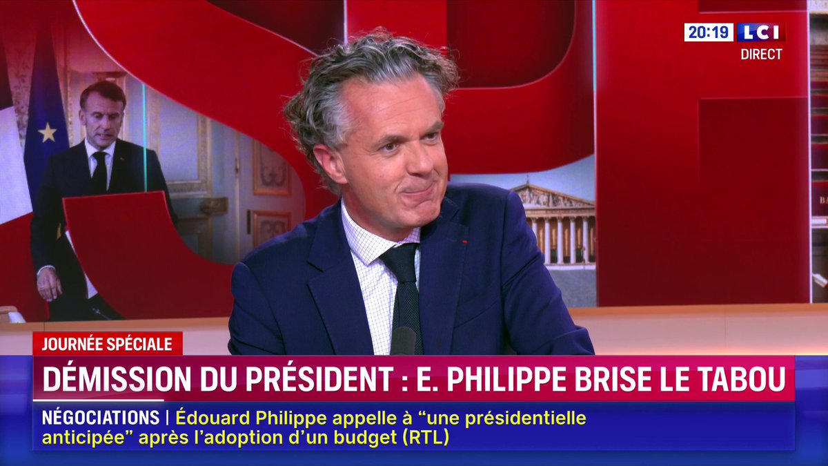 🔴 "On ne peut pas faire comme si on était dans un moment anodin. Il y a un précédent : un président, Charles de Gaulle a voulu démissionner. Aujourd'hui, on est dans la même situation." ➡ Christophe Béchu sur LCI