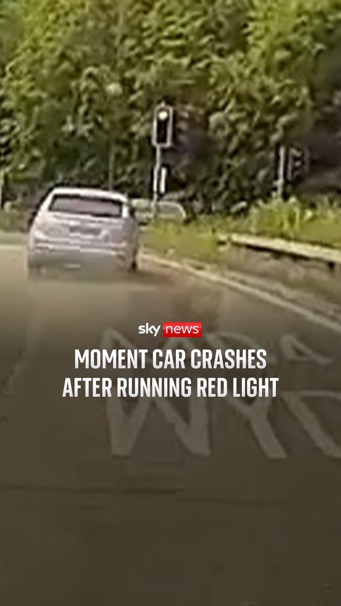 CCTV captured the moment a high-speed car came off a motorway and crashed into another car after running a red light at a roundabout. Darren Marshall, 48, was given an eight-year driving ban and a suspended prison sentence for dangerous driving. 🔗