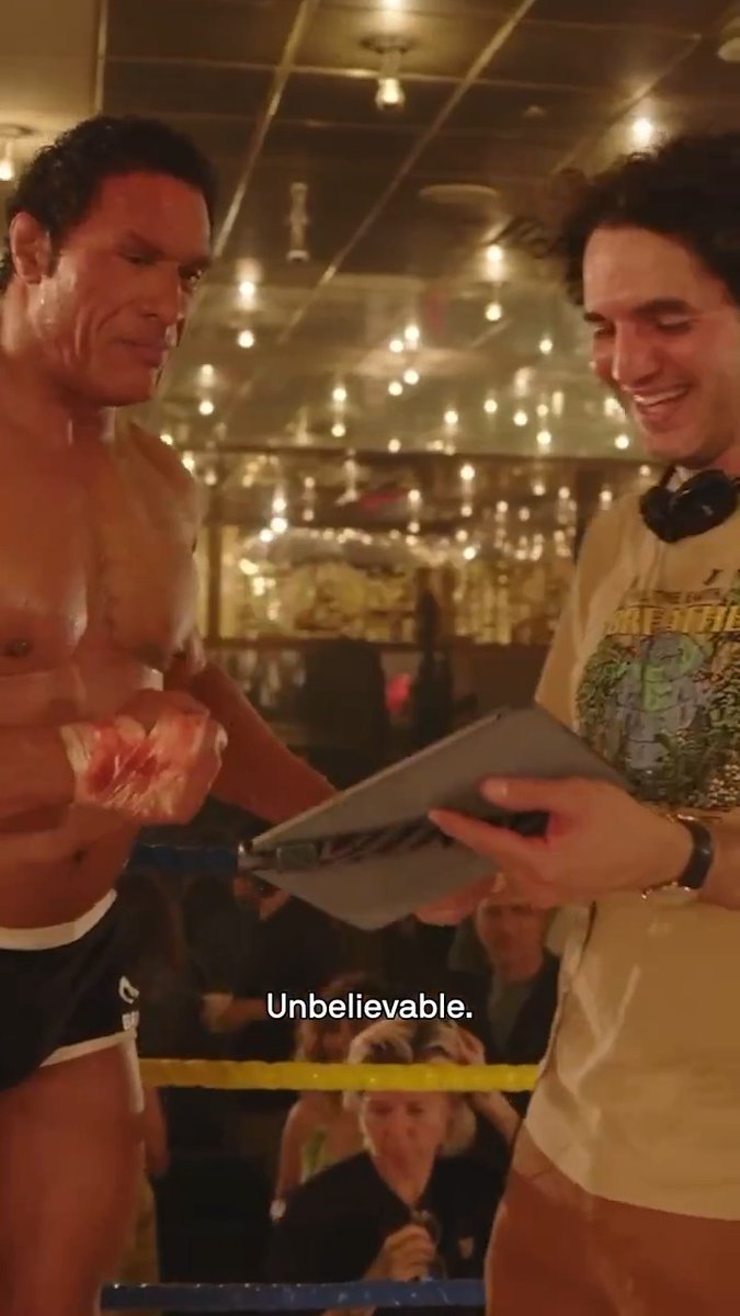 No better on-set hype man than Benny safdie