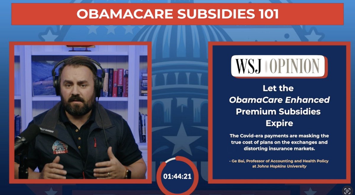 📚 Obamacare Premium Subsidies 101 By now you've heard a lot about Democrats shutdown demand that Congress extend "Obamacare premium subsidies." There's a reason Democrats are trying to ram this through without scrutiny with the country held hostage: it's terrible policy.