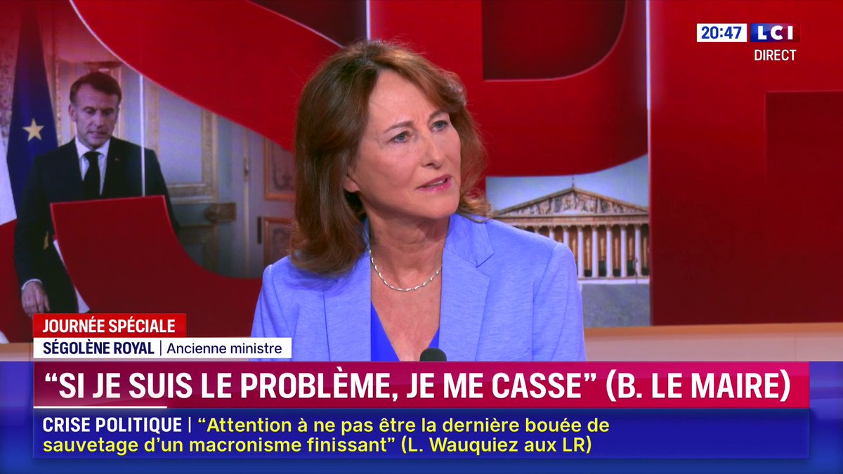 🔴 "Emmanuel Macron ne comprend pas le subtilité de la politique, il croit qu'il peut avoir raison à lui tout seul. Il décide de façon verticale. " ➡ Ségolène Royal sur LCI
