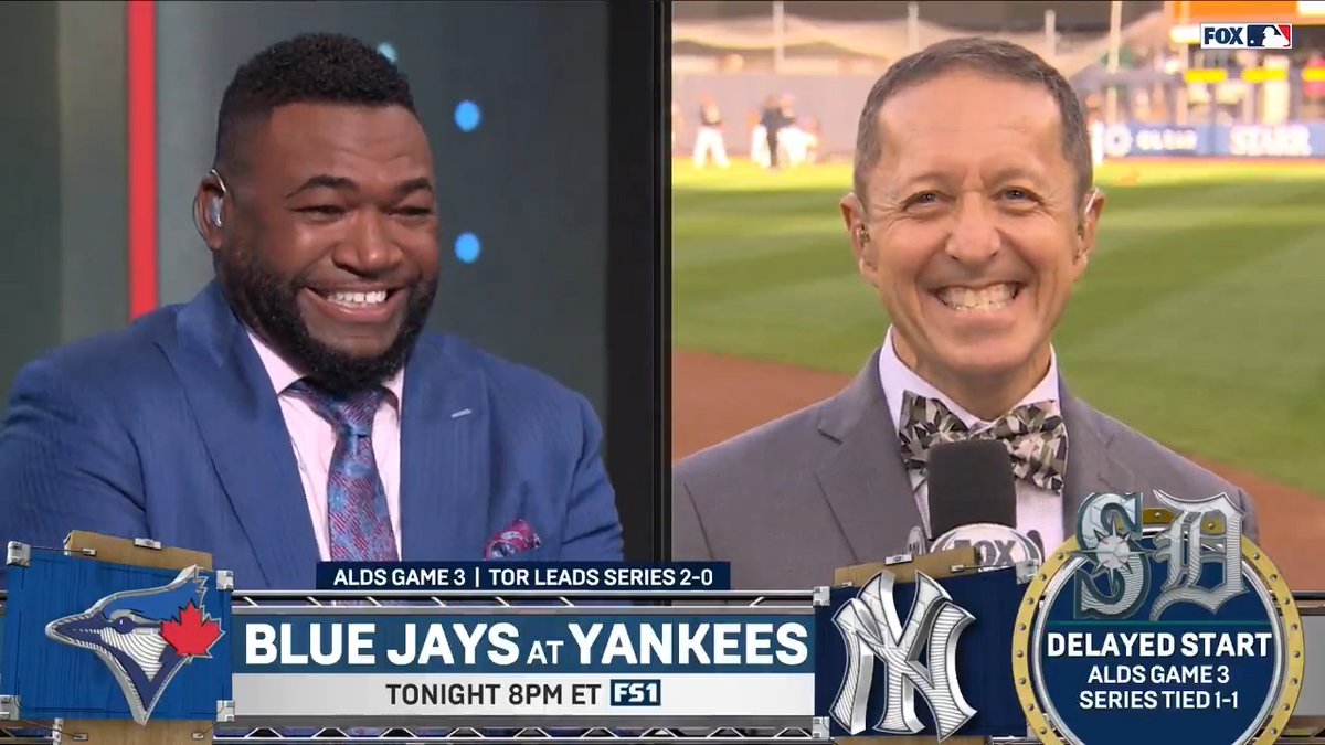 “Am I playing for the Yankees now? Do the Yankees have Manny?” 🤣 David Ortiz and Ken Rosenthal have some fun talking about if the Yankees can overcome their 2-0 deficit to the Blue Jays