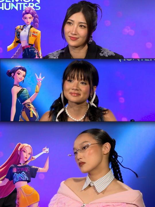“KPop Demon Hunters” SEQUEL?! Here’s what #Huntrix vocalists EJAE, AUDREY NUNA (AUDREY NUNA) and REI AMI (REI AMI) told us they want to happen in the next movie! Rumi and Jinu stans, you’ll want to hear this! #KpopDemonHunters #Golden #kpopdemonhunters2