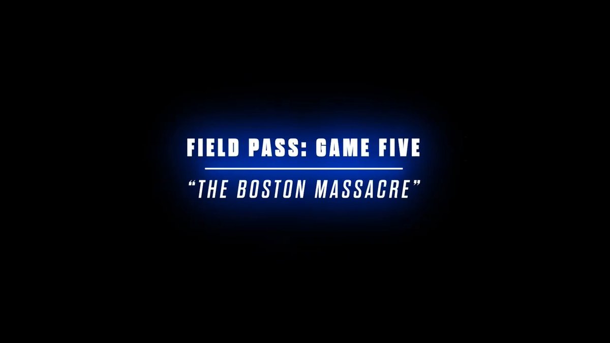 New day, new opportunity. Field Pass: Game Five 🎥