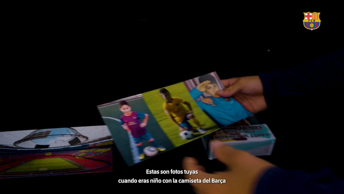 Roony enamorado del Barça desde pequeño. 👶💙❤️ CUPRA