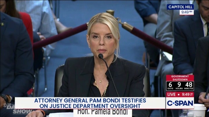 Pam Bondi is so transparent, you can see right through her