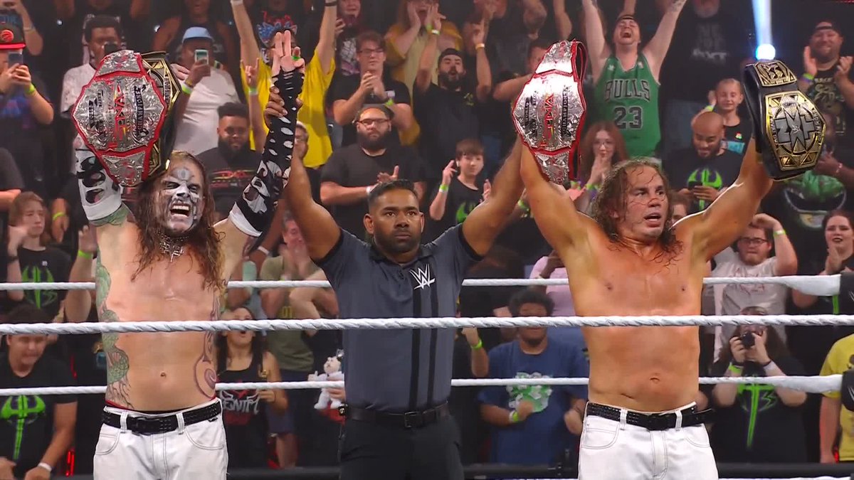 HISTORY HAS BEEN MADE. 🤯 THE HARDY BOYZ ARE NXT TAG TEAM CHAMPIONS!!! TNA Wrestling