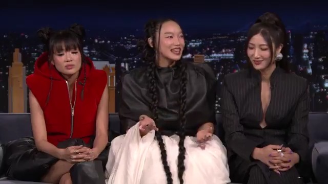 EJAE, AUDREY NUNA &amp; REI AMI reflect on how KPop Demon Hunters has affected them on an emotional level. #KPopDemonHuntersOnFallon #FallonTonight