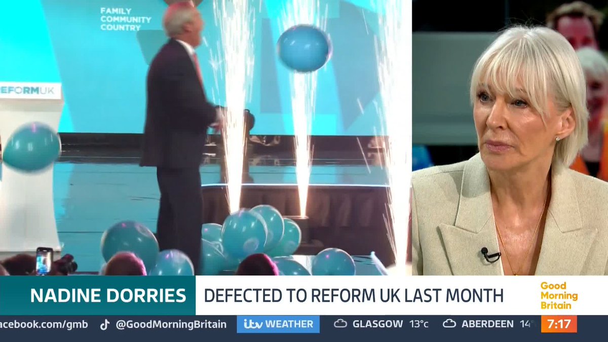 'Lucy Connolly was made an example of,' says Rt Hon Nadine Dorries. Susanna Reid and Ed Balls question Rt Hon Nadine Dorries after Lucy Connolly was introduced as 'Britain's favourite political prisoner' at the Reform UK Conference.