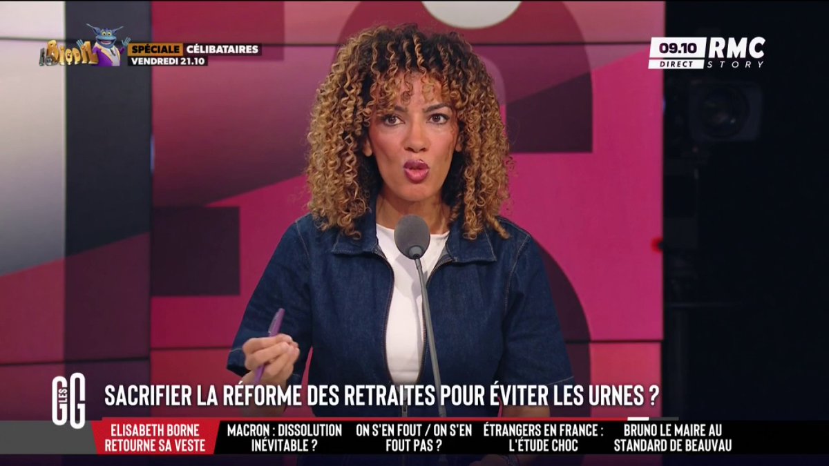 ❌ Faut-il sacrifier la réforme des retraites pour éviter la dissolution ? 🎙️ Fatma Aït-Bounoua : "Ce gouvernement, c'est un hamster dans sa roue. Tout bouge, mais en même temps on est au même point depuis le début. Ce serait presque drôle si ça n'était pas gravissime." #GGRMC