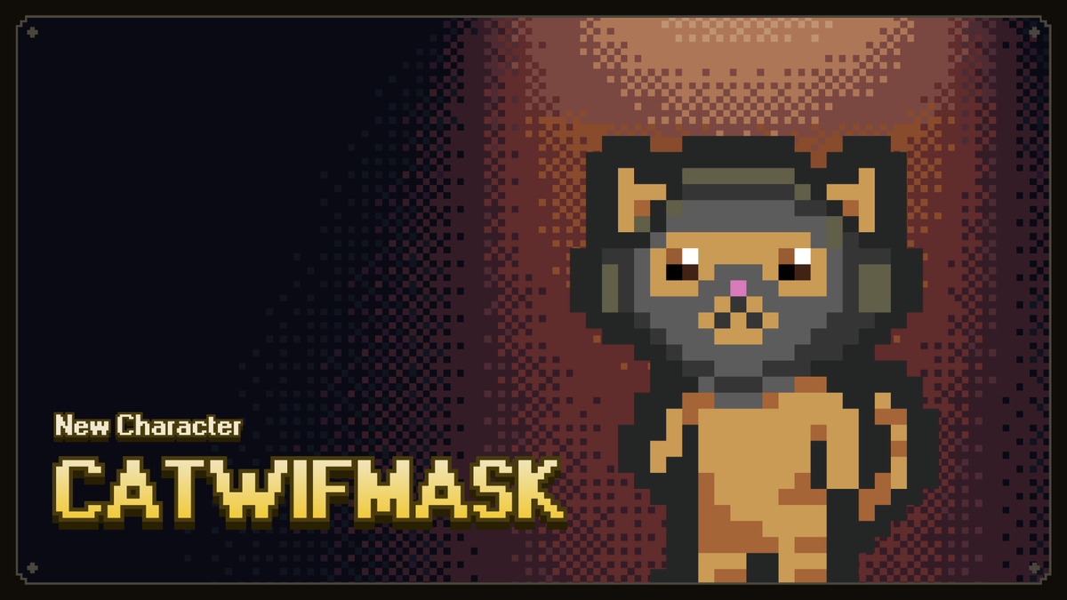 New Character: CatWifMask 💣🐾 The masked cat bomber from catwifmask has entered the battlefield – bringing pure meme energy and chaos to MattleFun. Lock, throw, and blast your way to victory.