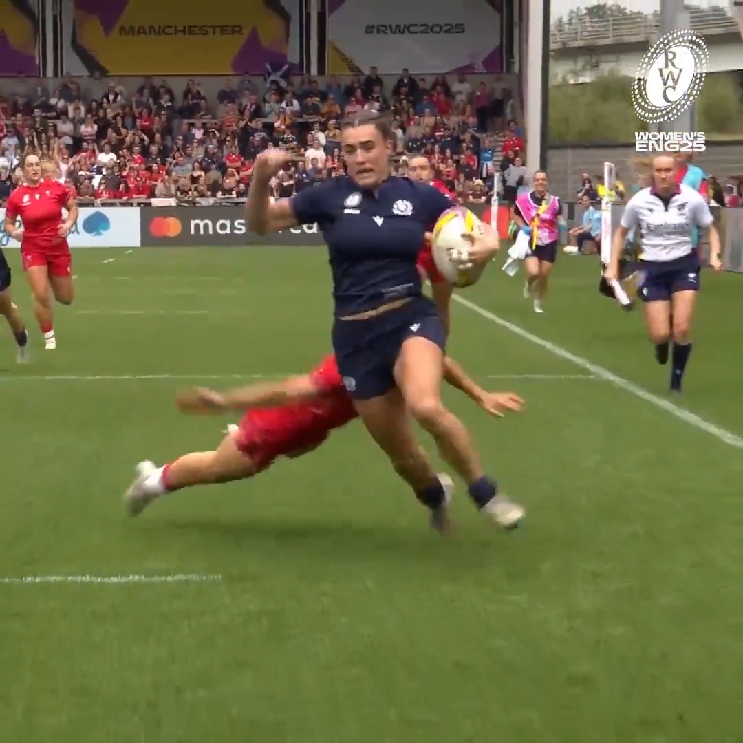 Francesca McGhie is a six-try wonder 🤯🏴󠁧󠁢󠁳󠁣󠁴󠁿 #RWC2025