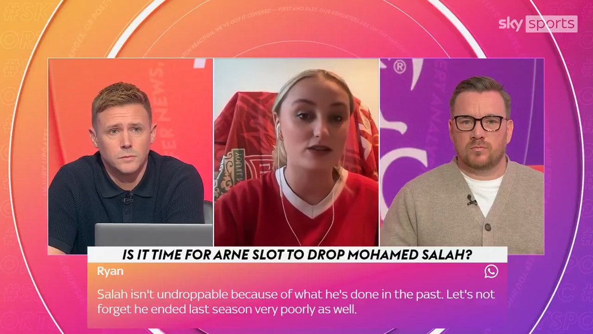 "There's a bit of a panic from the fanbase" Abigail Rudkin does not believe Mo Salah should be dropped from the Liverpool starting XI and that the rest of the team also need to take responsibility for their dip in form 🔴 Fanalysis