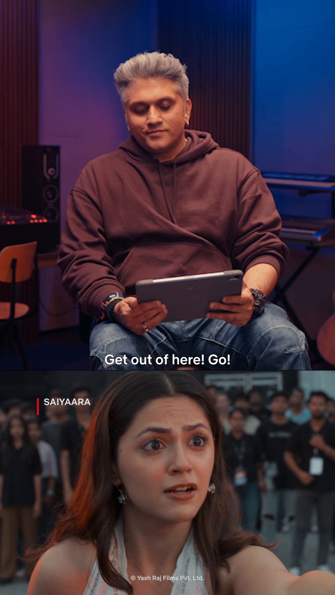 Even the crew wasn't ready for #AneetPadda in this scene 😮💨 Watch the full video here - #SaiyaaraOnNetflix