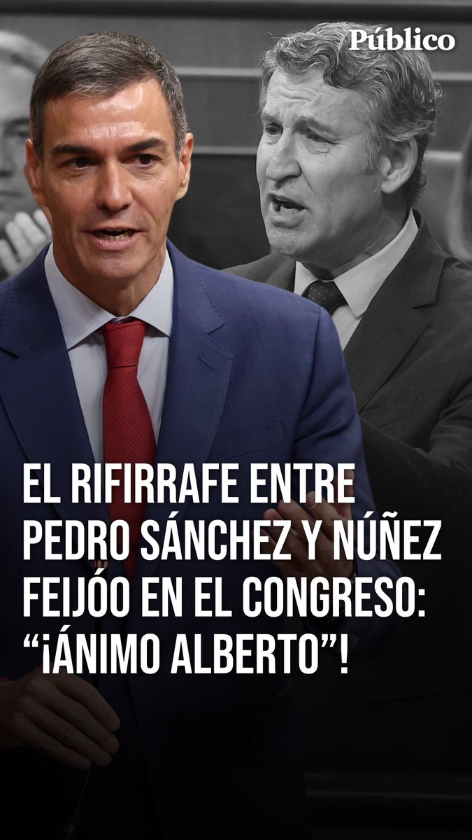 🎥 Pedro Sánchez recuerda a Núñez Feijóo el aplauso de la bancada popular a Pablo Casado antes de su caída del partido: "¡Ánimo Alberto!"