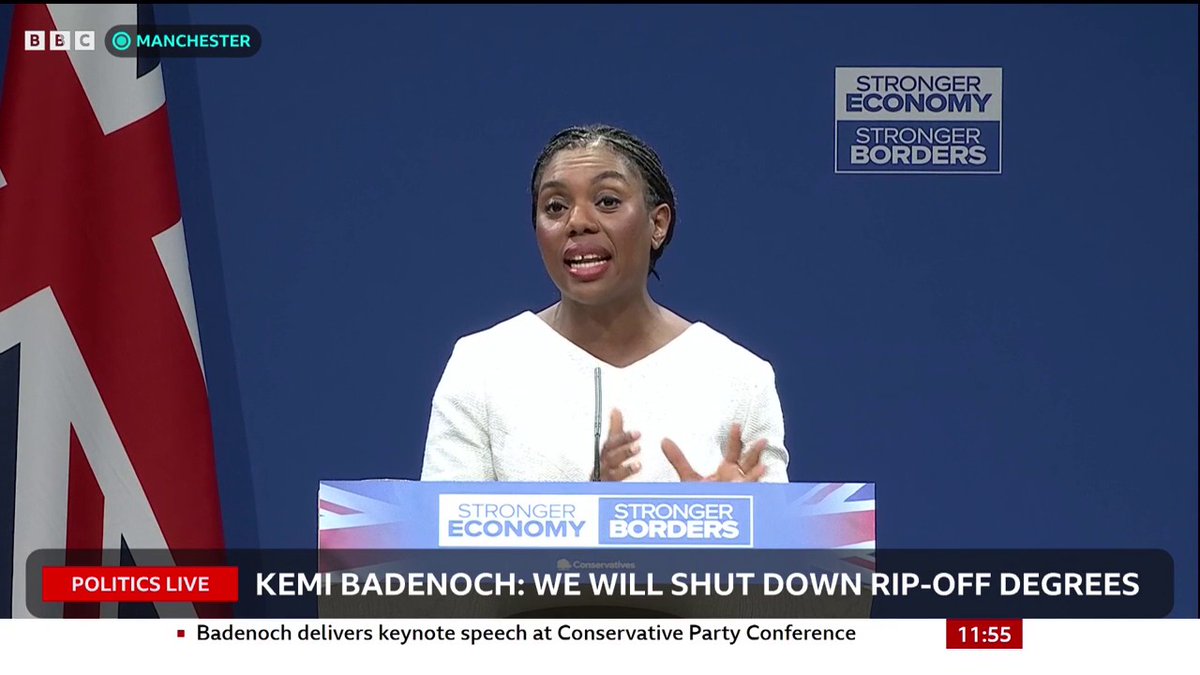 “Labour represents everything that is wrong with politics,” Conservative leader Kemi Badenoch tells her party’s conference She adds that November’s “budget of doom” will give us “something to cry about” Follow live: