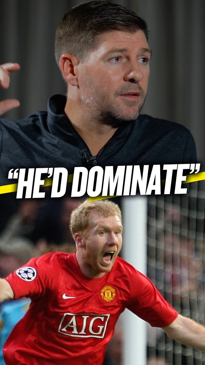 🐐 "Scholesy now would be the Premier League's best midfielder... FACT!" 👊 "In this day's game, Paul Scholes would have everyone terrorised!" Steven Gerrard insists #MUFC legend Paul Scholes in his prime is better than any current midfielder in the Premier League! 🔥