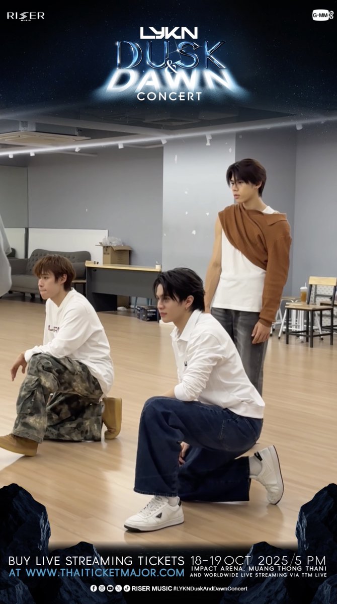 แอบส่องห้องซ้อม #LYKNDuskAndDawnConcert 👀 พร้อมเจอความ DUSK & DAWN ของ #LYKN กันหรือยังงง LYKN DUSK & DAWN CONCERT 🌗 📌Buy live streaming Tickets 👉 SEE YOU ON 18-19 OCTOBER 2025 📍Impact Arena, Muang Thong Thani #RISERMUSIC #GMMTV