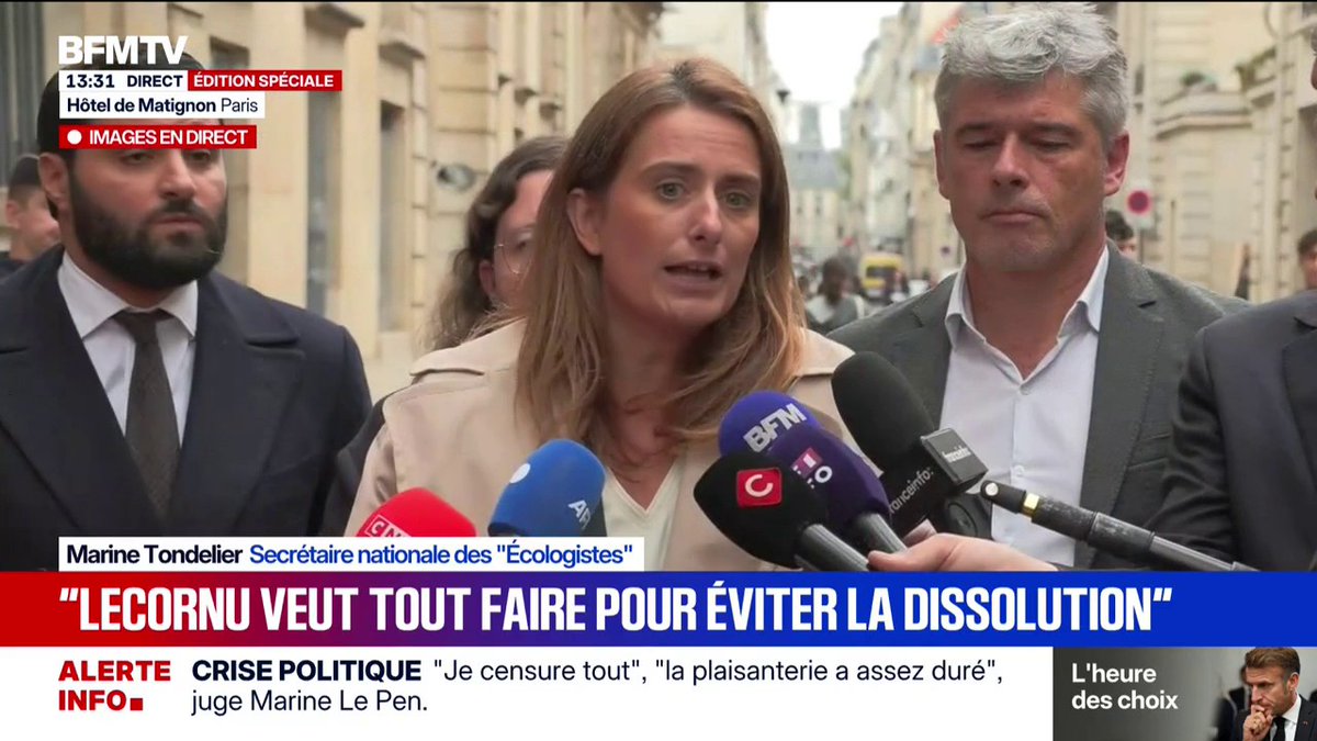 Matignon: "La seule solution est un Premier ministre de gauche écologiste", assure Marine Tondelier