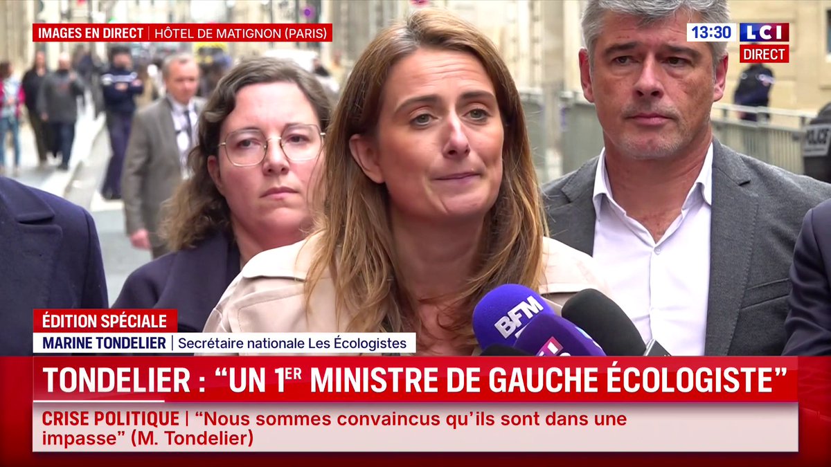 🔴 Dissolution : "Le fait de se reconfronter potentiellement à une arrivée du Rassemblement national à Matignon doit être évité à tout prix (...) Pour des millions de Français ce serait tragique", Marine Tondelier