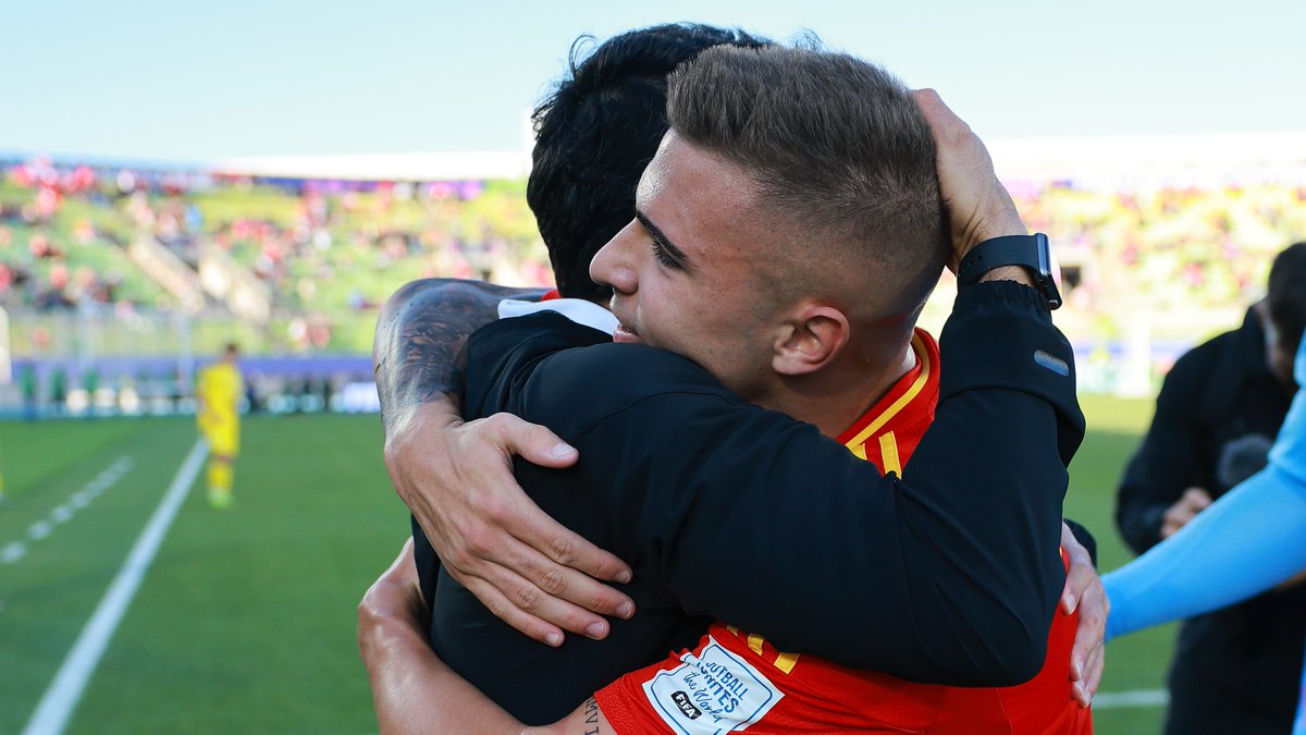 🥳 Así vivió el pase a cuartos el MVP del partido... 👏🏼 ¡¡Vamos, que esto sigue!! #U20WC | #NuestraBase