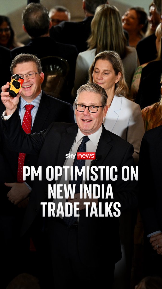 Prime Minister Sir Keir Starmer touches down in India with dozens of Britain's most prominent business people, including bosses from BA, Barclays, Standard Chartered, BT and Rolls-Royce. More 🔗