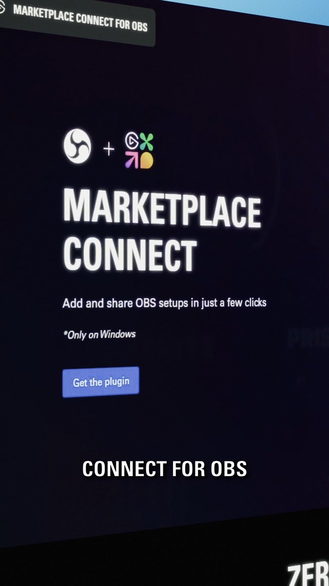 Introducing Marketplace Connect for OBS 1.2 beta This update adds easy profile/action import for Stream Deck. Install complete setups with: ✅ Pre-made scenes & sources ✅ Plugins configured ✅ Hotkeys, transitions, macros Stop configuring. Start streaming: