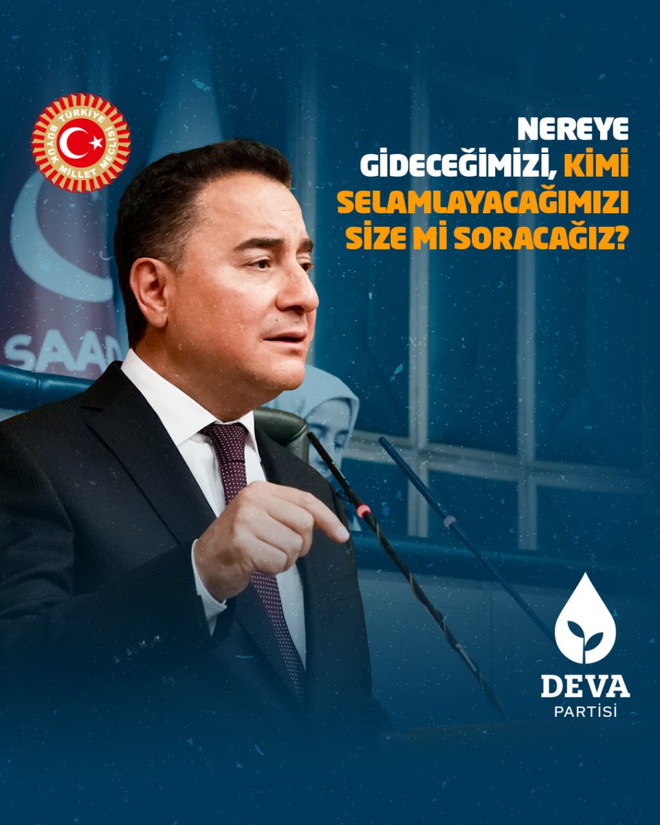 Ali Babacan: "Meclis resepsiyonundan bir kare fotoğraf, ülkedeki gündemin orta yerine oturdu. Sözüm ona CHP’yi destekleyen bir grup başladı saldırmaya. Ne küfürler, ne hakaretler… O tayfaya seslenmek istiyorum: Nereye gideceğimizi, kimi selamlayacağımızı size mi soracağız?"
