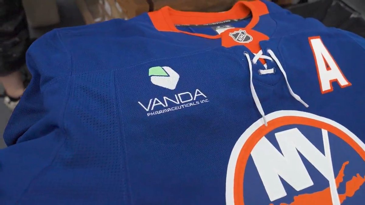 We are excited to name @VandaPharma as the New York Islanders' Exclusive Jersey Patch Partner, making Vanda the NHL’s first Pharmaceutical Jersey Patch Partner.