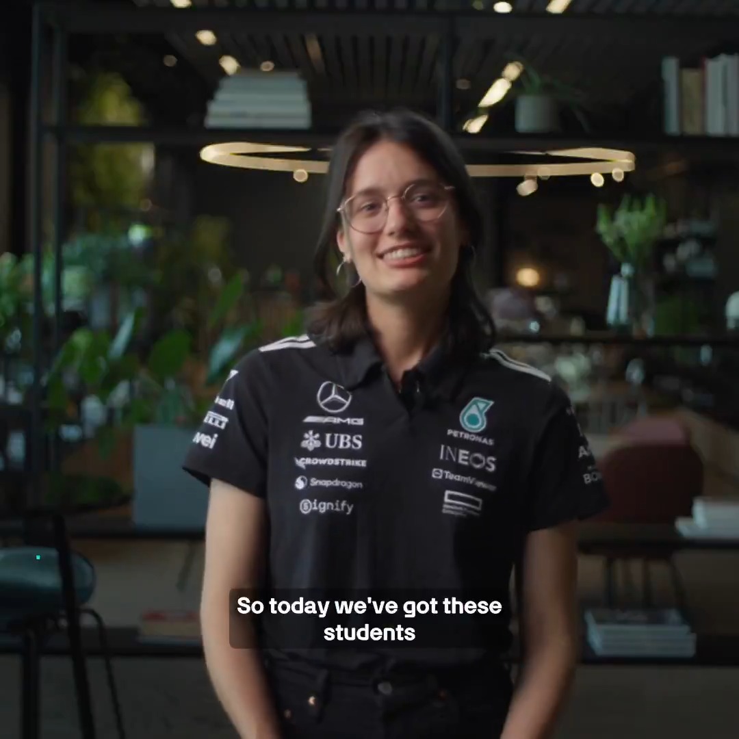 From student dreams to a career in motorsport 🌟 Kim shows Mulberry Trust students how our @Akkodis_global #LeadtheCharge campaign helped her turn her passion for sustainability and racing into her dream job with the Team