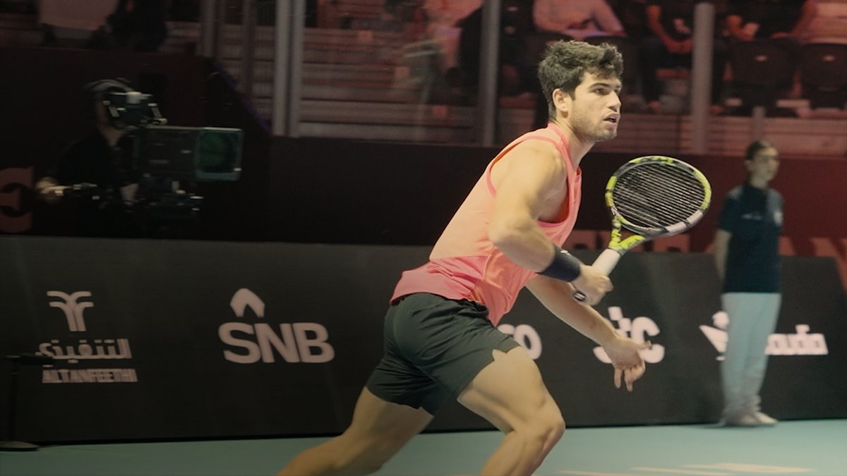 SINNER ALCARAZ DJOKOVIC ZVEREV FRITZ TSITSIPAS Six of the world's greatest men's tennis players battle it out in Riyadh for the crown to rule the court. #SixKingsSlam kicks off LIVE on Netflix on Wednesday October 15 at 12:30pm ET | 9:30am PT.