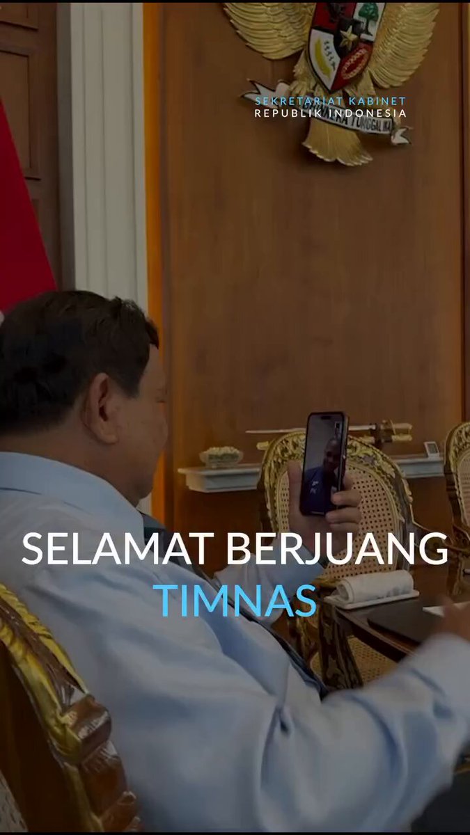 Suntikan moral dari Presiden Prabowo Subianto untuk skuad timnas Indonesia malam nanti.