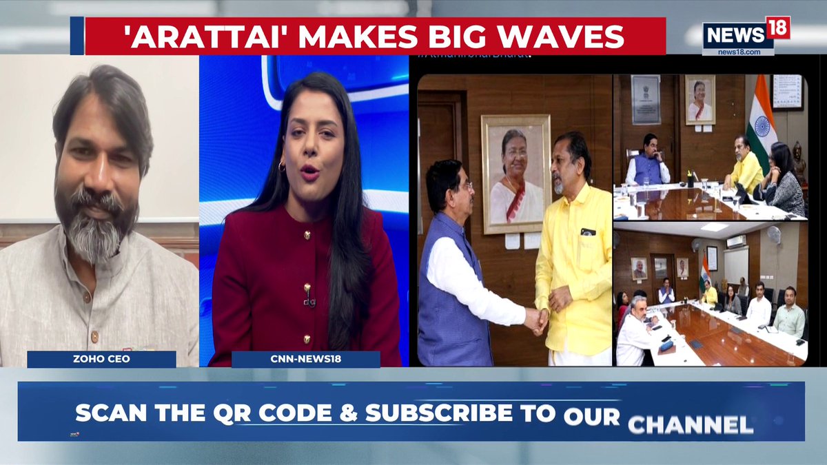 Four years after it's launch, Zoho messaging app Arattai is having a moment. But can it sustain or go the Koo way? I ask group CEO, Mani Vembu Sridhar Vembu