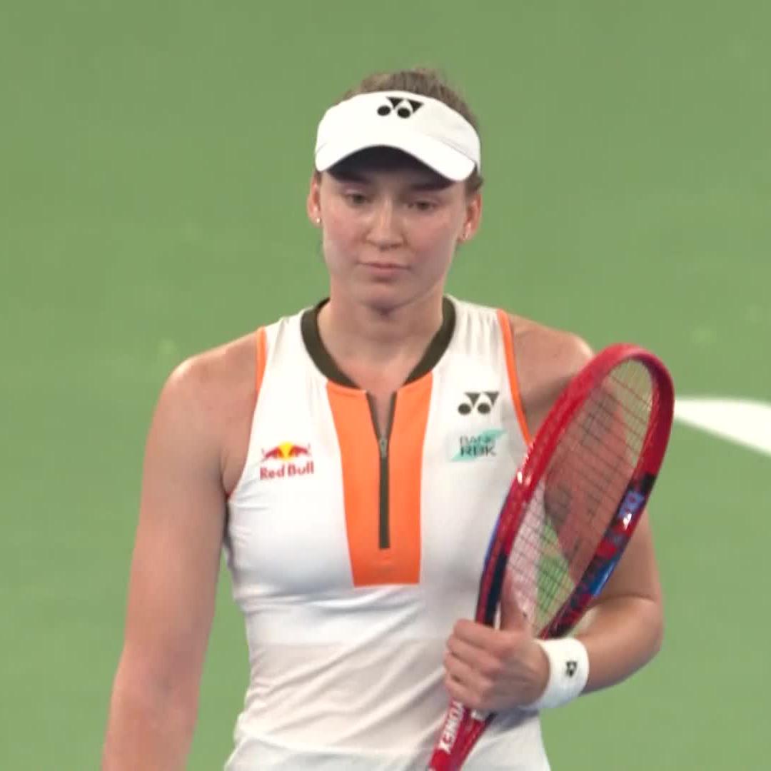 Signed, sealed, delivered 💌 Elena Rybakina progresses to the Round of 16 in straight sets, 6-4, 6-3 against Cristian. #WuhanOpen
