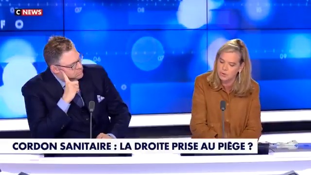 đș « Le RN et LR ne sont pas dâaccord sur⊠lâĂąge du dĂ©part Ă la retraite. Mais quand on sera sous la charia, lâĂąge de dĂ©part Ă la retraite ne nous semblera pas si prioritaire. La gauche, elle, sâallie avec les plus radicaux. » Gabrielle Cluzel sur Face Ă lâInfo (CNEWS)