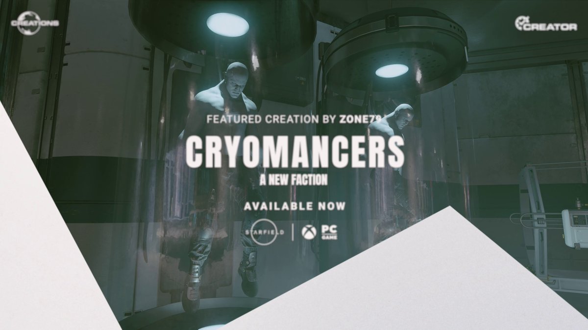 Creation spotlight: Cryomancers – A New Faction by zone79 In this Creation, you'll meet the Cryomancers, a new faction that uses Cryogenics in all their technology to slow, freeze, and break anyone that stands against them. 🥶 Complete a mission that will take you through their headquarters and discover new companions, POIs, weapons, a new ship, and custom player home along the way. Get more info here: