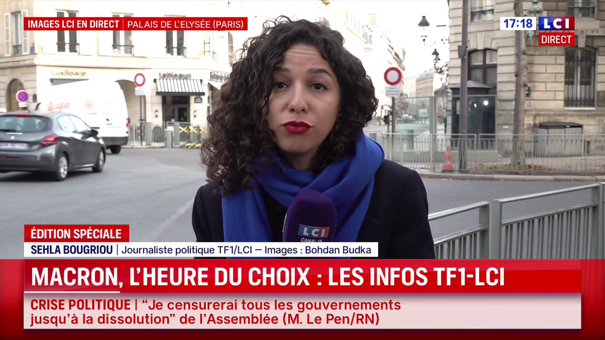 🔴 Emmanuel Macron va "prendre sa décision calmement" selon les informations de TF1-LCI. Le chef de l'État ne s'exprimera pas ce soir.