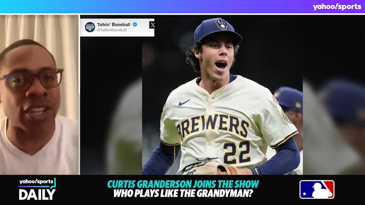 "Christian Yelich. He doesn't say a ton but can amp his team up, bring a presence and lead by example." Curtis Granderson joins jason fitz & Caroline Fenton on YSD and talks about which MLB playoff player reminds him of himself 😤