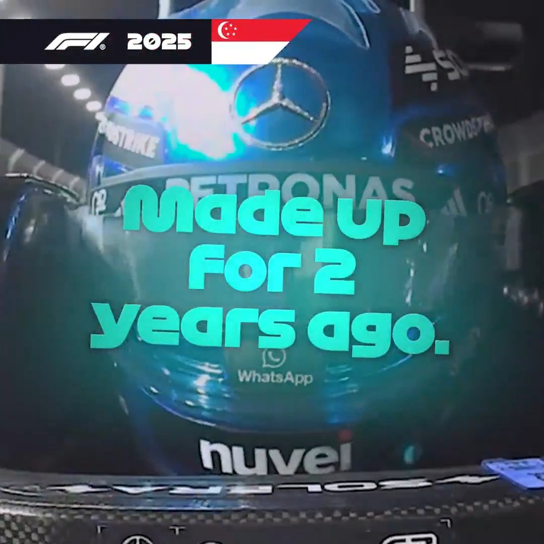 Two years makes a huge difference... 💪 From last lap despair to victory glory in Singapore for George Russell! 🤩 #F1 #SingaporeGP