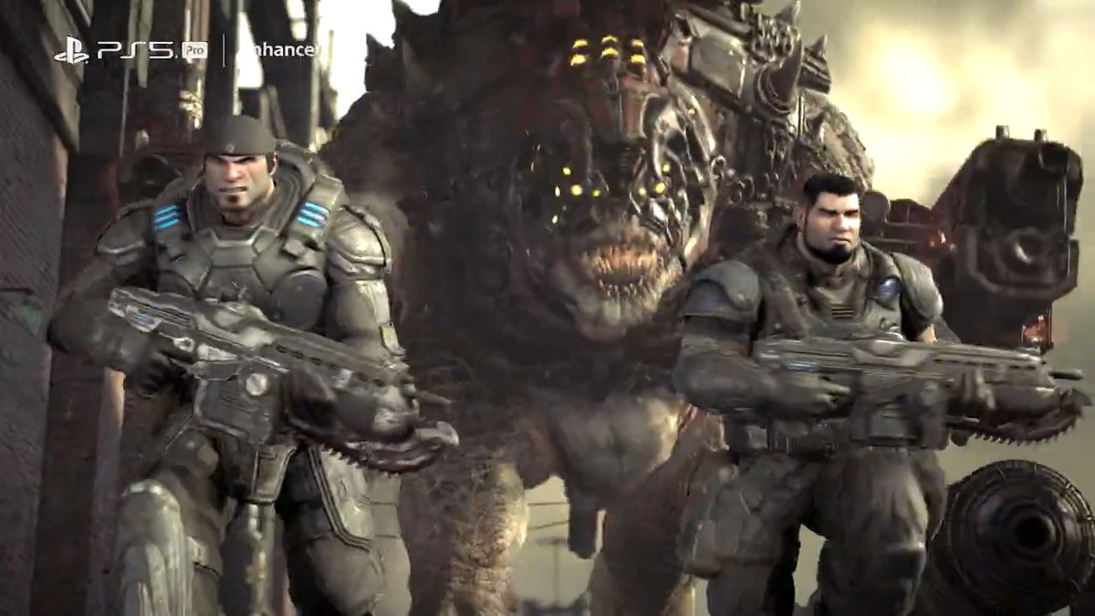 Gears of War's PS5 Pro mode improves shadow and reflections quality, multiplayer framerate, and more. Save 25% now: