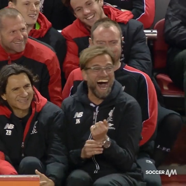 Will never forget Jurgen absolutely pissing himself at Lucas' shot when we were 4-0 up in the Derby