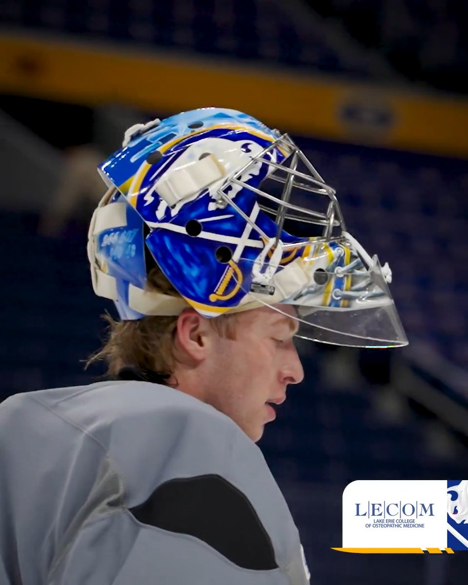 Colten Ellis has a goalie mask designer on speed dial. 🔥 #LetsGoBuffalo | LECOM