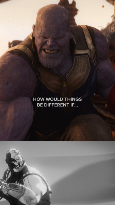 Thanos 🤝 Zombie Thanos Stream #MarvelZombies and #Avengers: #InfinityWar now on Disney+.