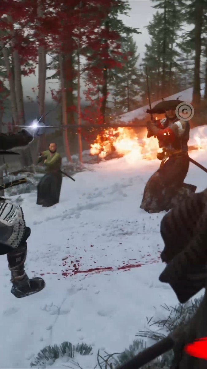 Just a bit of expert combat in #GhostOfYotei 😱 Using bullet time while airborne, creating your own airstrikes, and utilizing the horse in unique ways let's you play how you want.