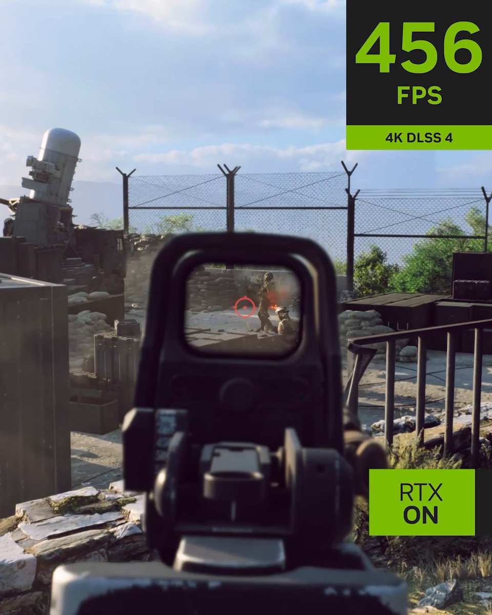 Battlefield 6, the ultimate all-out warfare experience, featuring AI-powered NVIDIA DLSS 4 with Multi Frame Generation and NVIDIA Reflex coming October 10. #RTXOn Learn more: