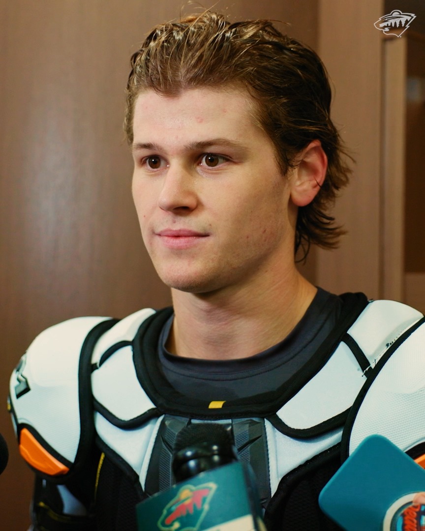 "I have to take full advantage of it" 🗣️ Hunter Haight on making the most out of the chance to be called up and being excited for the opportunity #mnwild