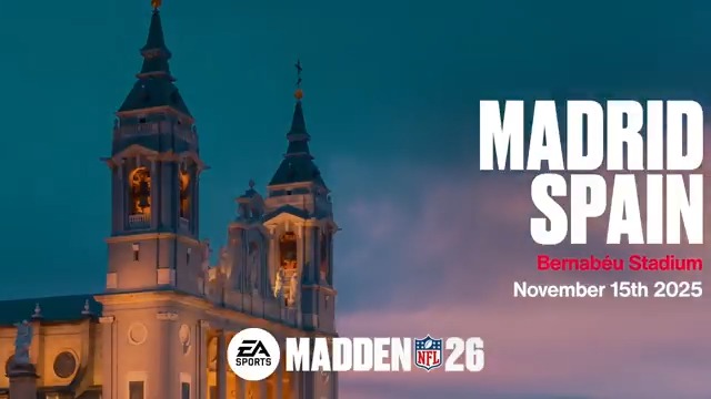 Madden esports is heading to Spain 🇪🇸 On November 15th, Madden esports touches down at the iconic Santiago Bernabéu Stadium. Compete for $50k USD and a ticket to the international stage in the Madden NFL 26 International: Madrid Challenge. Register now 👇