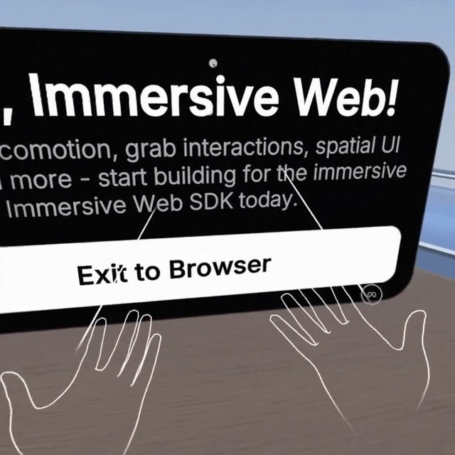 Announcing the Immersive Web SDK (IWSDK)! Now developers can leverage the capabilities of the Meta Quest, all from a browser-based experience. 👐 Hand Tracking & Controller Support 😎 Support for mixed reality passthrough 🔊 Spatial Audio 🧑💻 Built on top of Three.js A ton more: